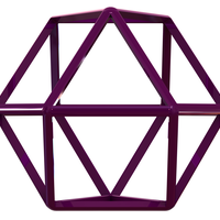 Wireframe Shape Cuboctahedron - Thumbnail 2