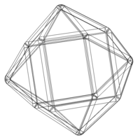 Wireframe Shape Cuboctahedron - Thumbnail 4