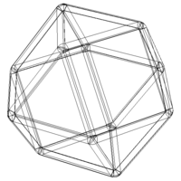 Wireframe Shape Cuboctahedron - Thumbnail 5