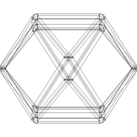 Wireframe Shape Cuboctahedron - Thumbnail 7