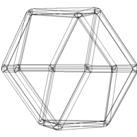 Wireframe Shape Cuboctahedron - Thumbnail 11