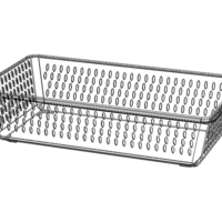 Plastic Multipurpose Storage Basket 35cm x 20cm x 8cm - Thumbnail 3