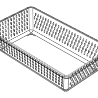 Plastic Multipurpose Storage Basket 35cm x 20cm x 8cm - Thumbnail 4