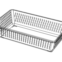 Plastic Multipurpose Storage Basket 35cm x 20cm x 8cm - Thumbnail 5