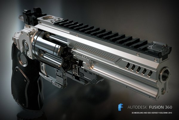 Medium Konstantin heavy revolver 3D Printing 54534