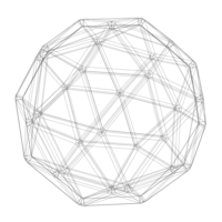 Wireframe Shape Pentakis Dodecahedron - Thumbnail 5