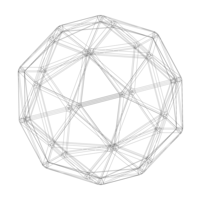 Wireframe Shape Pentakis Dodecahedron - Thumbnail 11