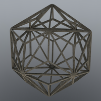 Wireframe Shape Triakis Icosahedron - Thumbnail 1