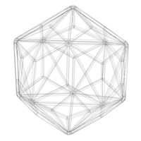 Wireframe Shape Triakis Icosahedron - Thumbnail 4