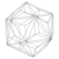 Wireframe Shape Triakis Icosahedron - Thumbnail 5