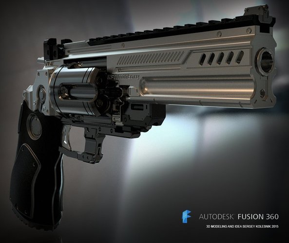Konstantin heavy revolver 3D Print 54536