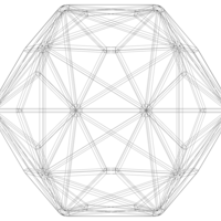 Wireframe Shape Triakis Icosahedron - Thumbnail 10