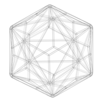 Wireframe Shape Triakis Icosahedron - Thumbnail 11