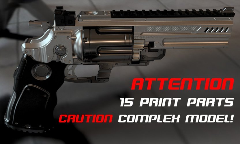 Konstantin heavy revolver 3D Print 54537