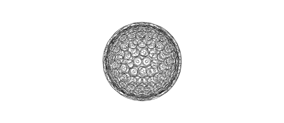 Wireframe Shape Small Ball 3D Print 545373