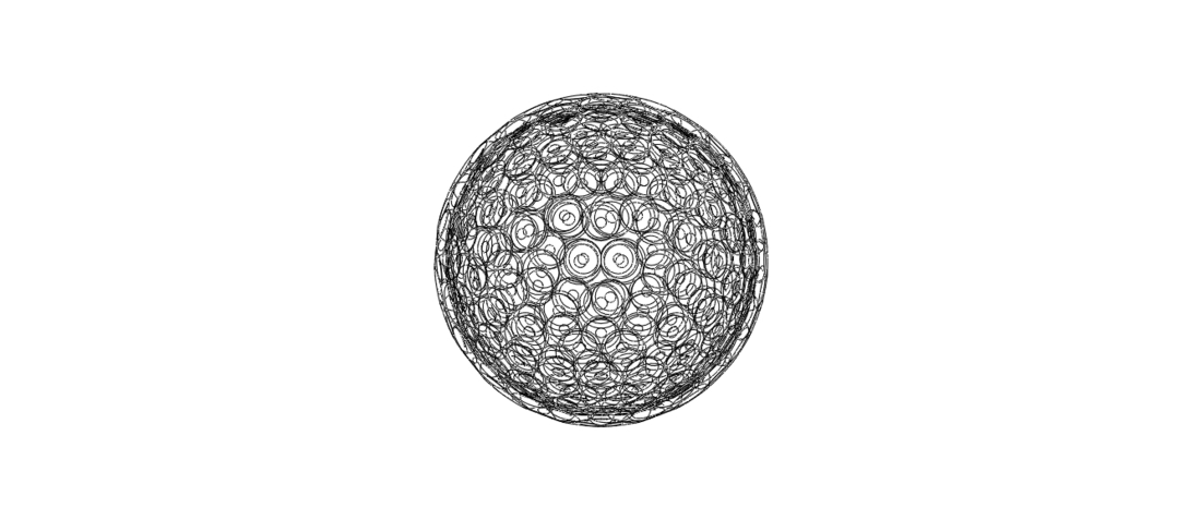 Wireframe Shape Small Ball 3D Print 545375