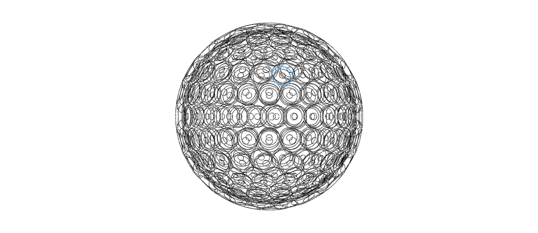 Wireframe Shape Small Ball 3D Print 545377