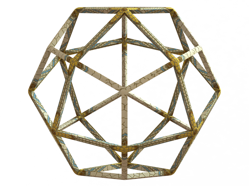 Wireframe Shape Deltoidal Icositetrahedron