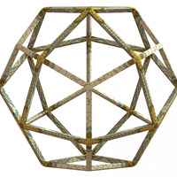 Small Wireframe Shape Deltoidal Icositetrahedron 3D Printing 545391