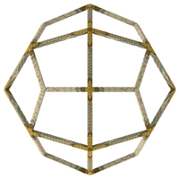 Wireframe Shape Deltoidal Icositetrahedron - Thumbnail 2