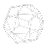Wireframe Shape Deltoidal Icositetrahedron - Thumbnail 5