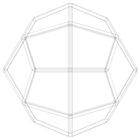 Wireframe Shape Deltoidal Icositetrahedron - Thumbnail 7
