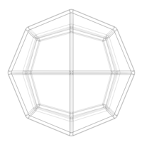 Wireframe Shape Deltoidal Icositetrahedron - Thumbnail 8