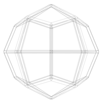 Wireframe Shape Deltoidal Icositetrahedron - Thumbnail 9