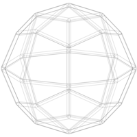 Wireframe Shape Deltoidal Icositetrahedron - Thumbnail 11