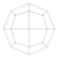 Wireframe Shape Deltoidal Icositetrahedron - Thumbnail 12