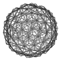 Wireframe Shape Triangulated Ball - Thumbnail 4