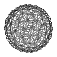 Wireframe Shape Triangulated Ball - Thumbnail 5