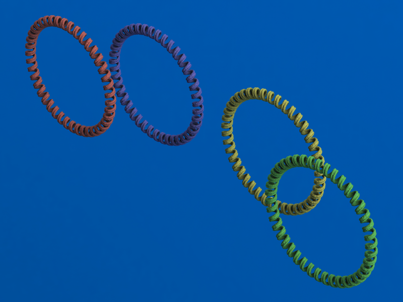 Elastic Coil Plastic Wristbands