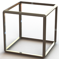 Wireframe Shape Cube - Thumbnail 1