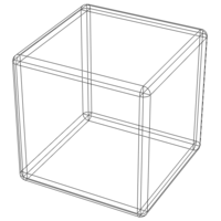 Wireframe Shape Cube - Thumbnail 5