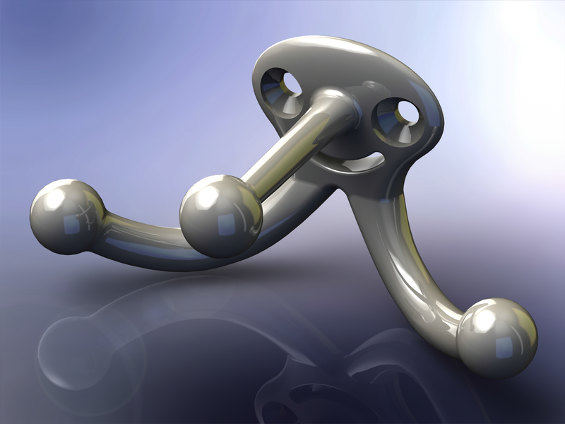 Plastic Triple Coat Hook