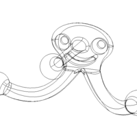 Plastic Triple Coat Hook - Thumbnail 3