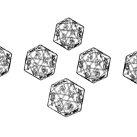 20 Sided Game Dice 6 Colors - Thumbnail 3