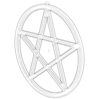 Plastic Pendant Star - Thumbnail 4