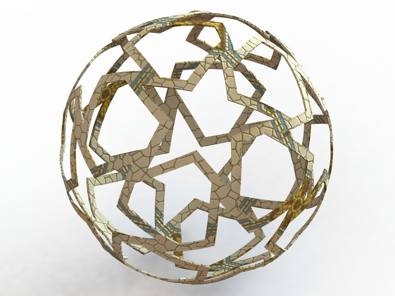 Wireframe Shape Geometric Finale Ball