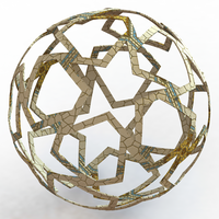 Wireframe Shape Geometric Finale Ball - Thumbnail 1