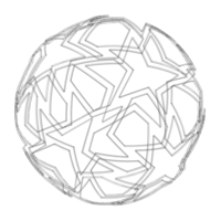 Wireframe Shape Geometric Finale Ball - Thumbnail 6