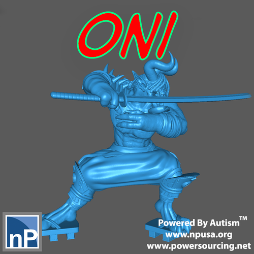 Oni Warrior 3D Print 545689