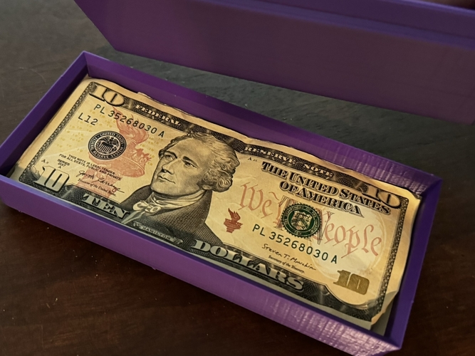 US Bill Sized Money box 3D Print 545731