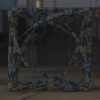 Wireframe Shape Geometric Complex Cube - Thumbnail 2