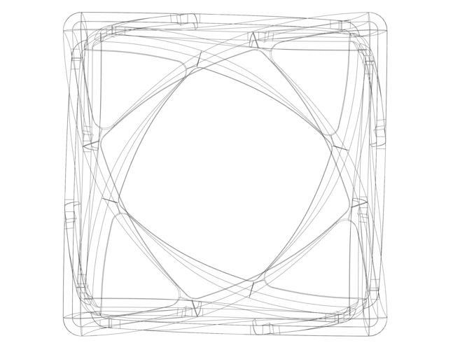 Wireframe Shape Geometric Complex Cube 3D Print 545752