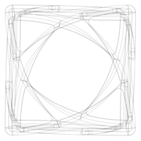 Wireframe Shape Geometric Complex Cube - Thumbnail 6