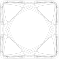 Wireframe Shape Geometric Complex Cube - Thumbnail 10