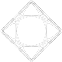 Wireframe Shape Geometric Complex Cube - Thumbnail 12