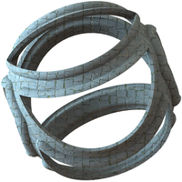 Wireframe Shape Geometric Keyshot Ball - Thumbnail 2